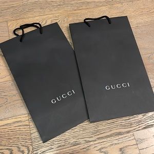 (2) Available Gucci Shopping Bag